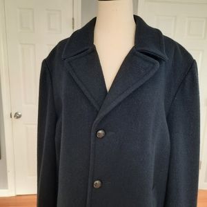 Oakton wool blend navy coat.